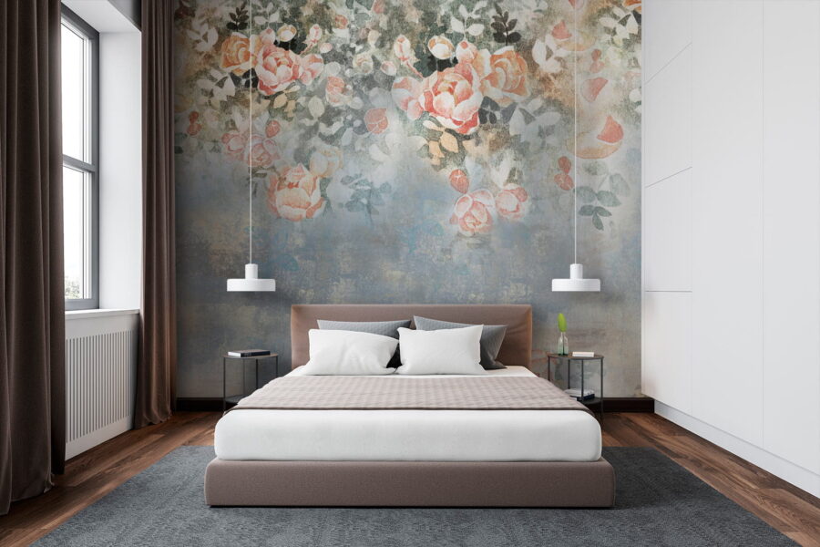 Pittura di fiori e foglie