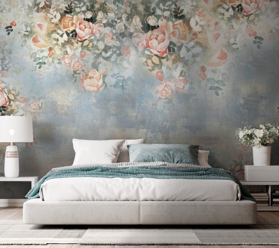 Pittura di fiori e foglie