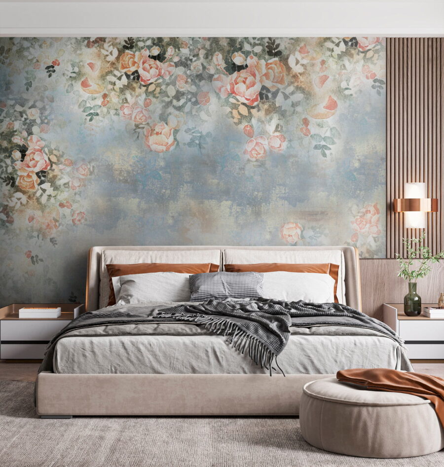 Pittura di fiori e foglie