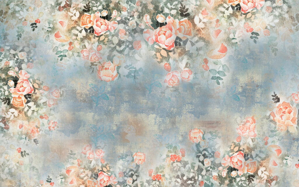 Pittura di fiori e foglie Pittura di fiori e foglie