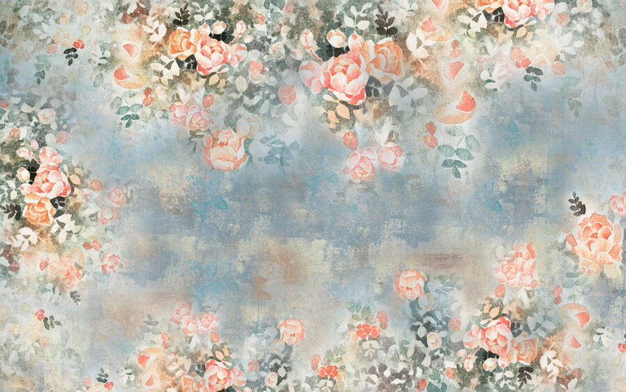 Pittura di fiori e foglie