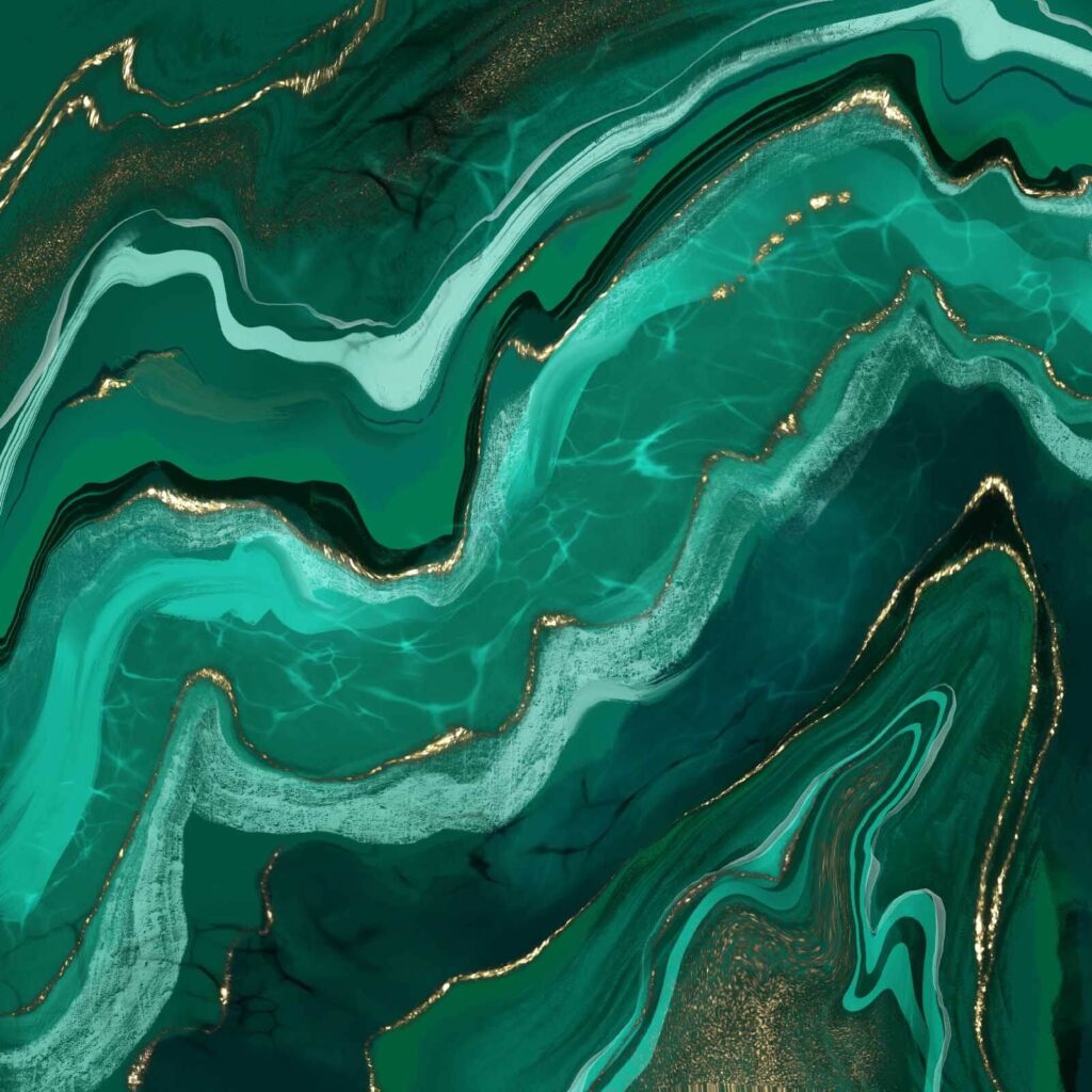 Onde astratte nei toni del verde acqua. Onde astratte nei toni del verde acqua.