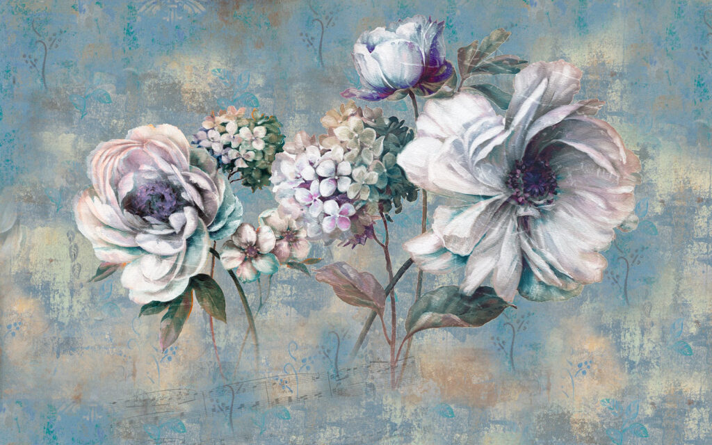 u30652p 1024x640 - Pittura di fiori su sfondo blu - tegory