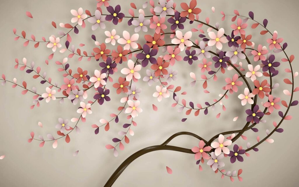 Albero con fiori Albero con fiori