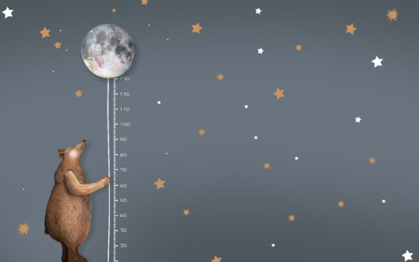 Orso che tiene in mano una luna Orso che tiene in mano una luna