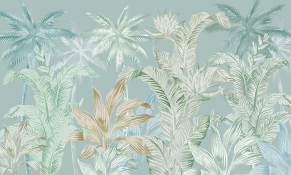 Carta da parati con palme Carta da parati con palme