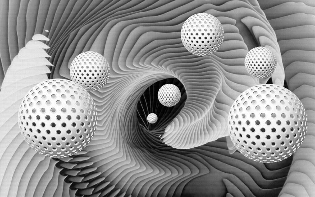 Un vortice bianco e nero Un vortice bianco e nero