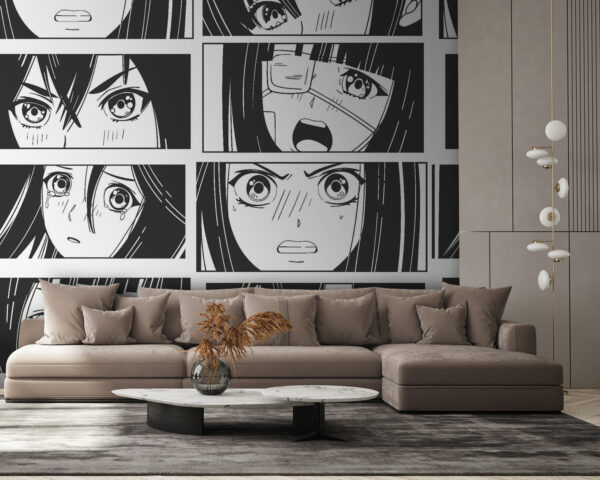 Collage di una ragazza dei cartoni animati Collage di una ragazza dei cartoni animati