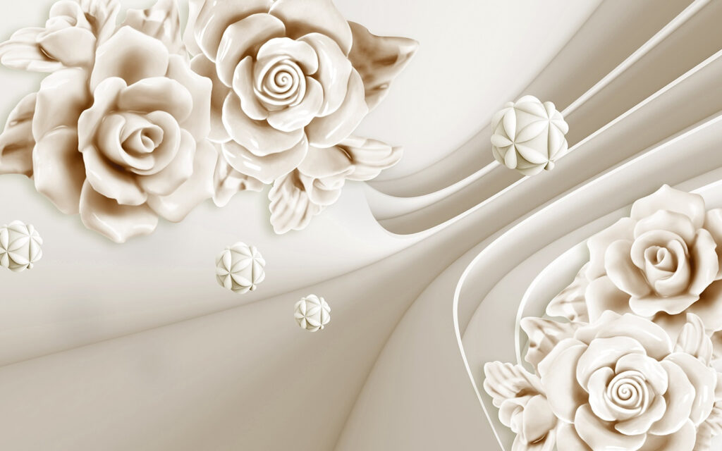 Rose bianche e onde bianche Rose bianche e onde bianche