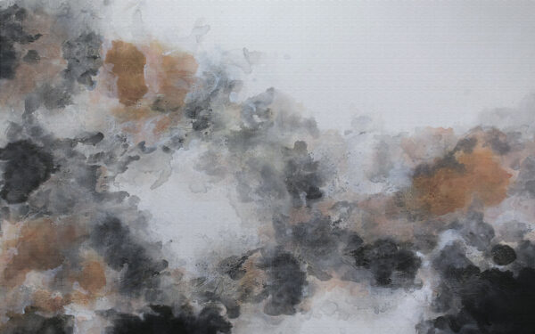 Pittura di una nuvola di colori neri e marroni Pittura di una nuvola di colori neri e marroni