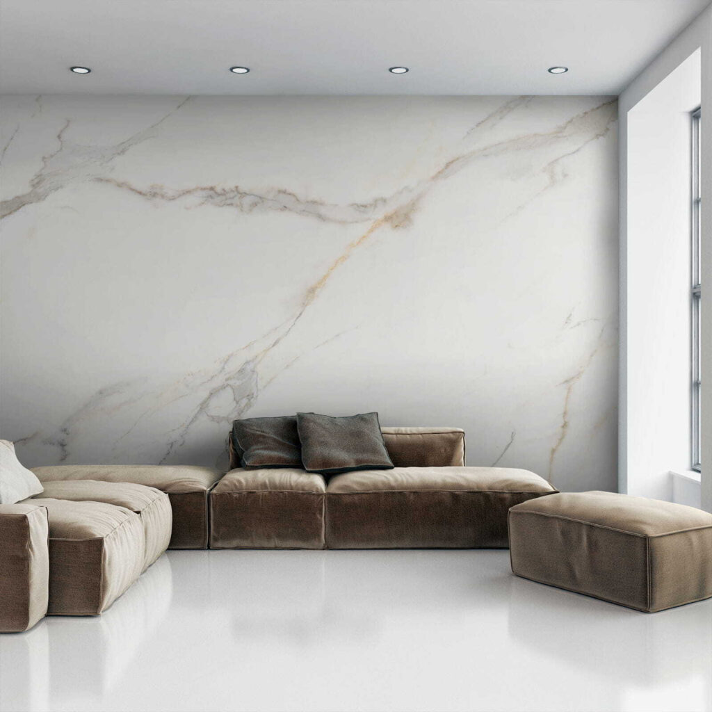 Elegant White Marble with Veins