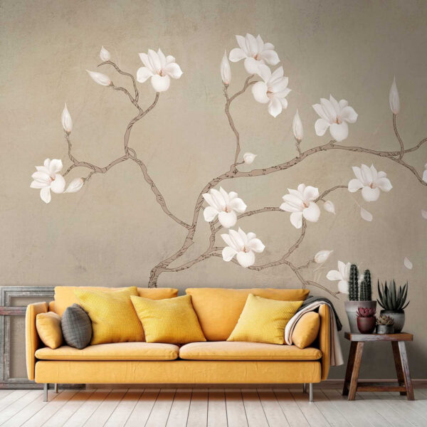 Fiori bianchi su un ramo Fiori bianchi su un ramo