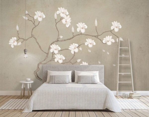 Fiori bianchi su un ramo Fiori bianchi su un ramo