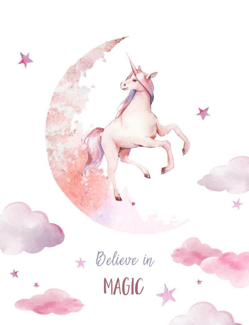 Unicorno sulla luna