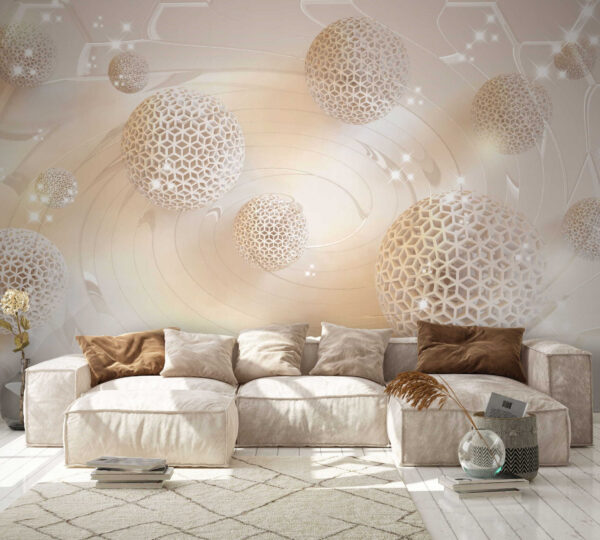 Palline bianche con fori Palline bianche con fori