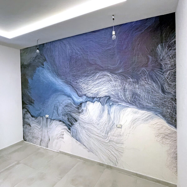 Pittura blu e bianca Pittura blu e bianca