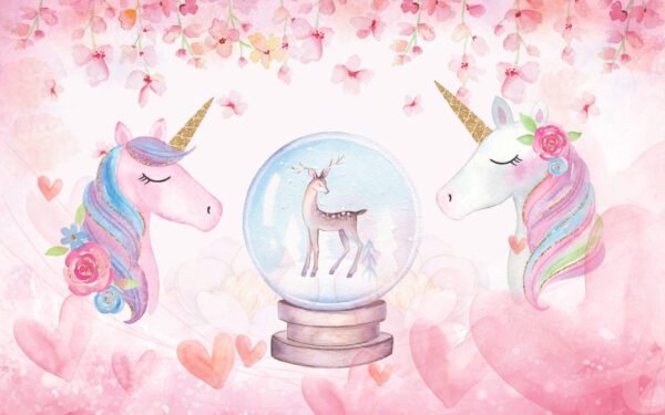 Unicorni e una palla di neve Unicorni e una palla di neve