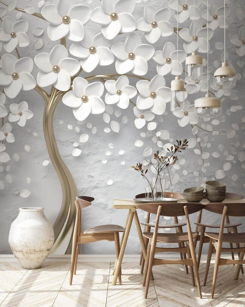 Albero con fiori e foglie bianche u37065piq1m 819x1024 - Albero con fiori e foglie bianche