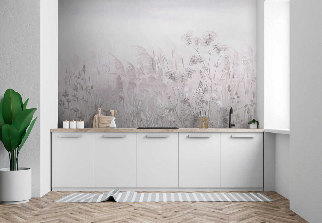 Field of flowers and plants Field of flowers and plants