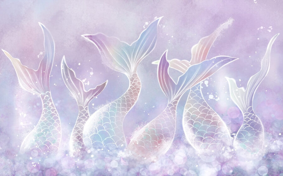 Gruppo di sirene con coda