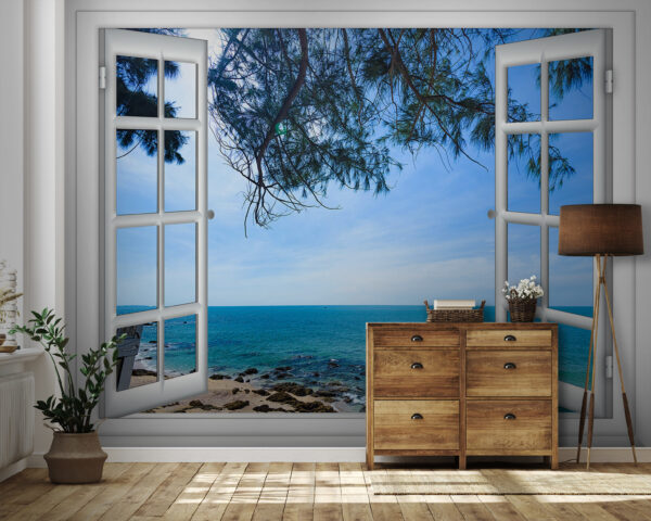 Finestra con vista sull'oceano Finestra con vista sull'oceano