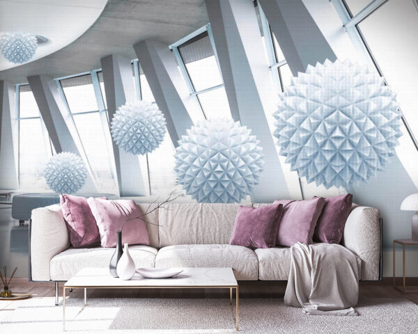 Palline bianche dal soffitto Palline bianche dal soffitto