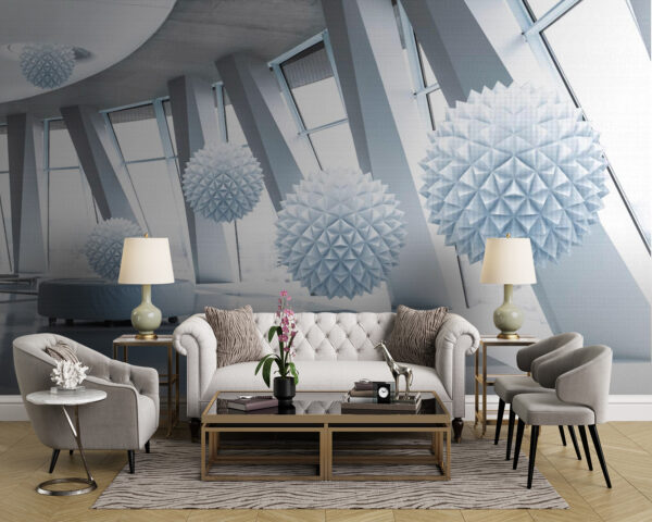 Palline bianche dal soffitto Palline bianche dal soffitto
