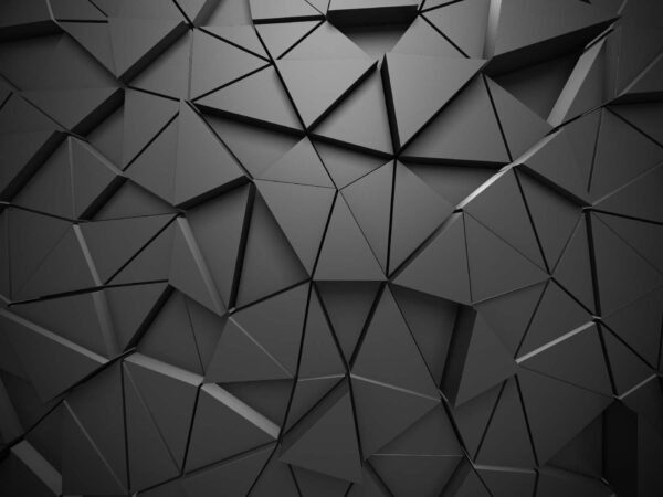 Disegno a triangolo nero su una superficie Disegno a triangolo nero su una superficie