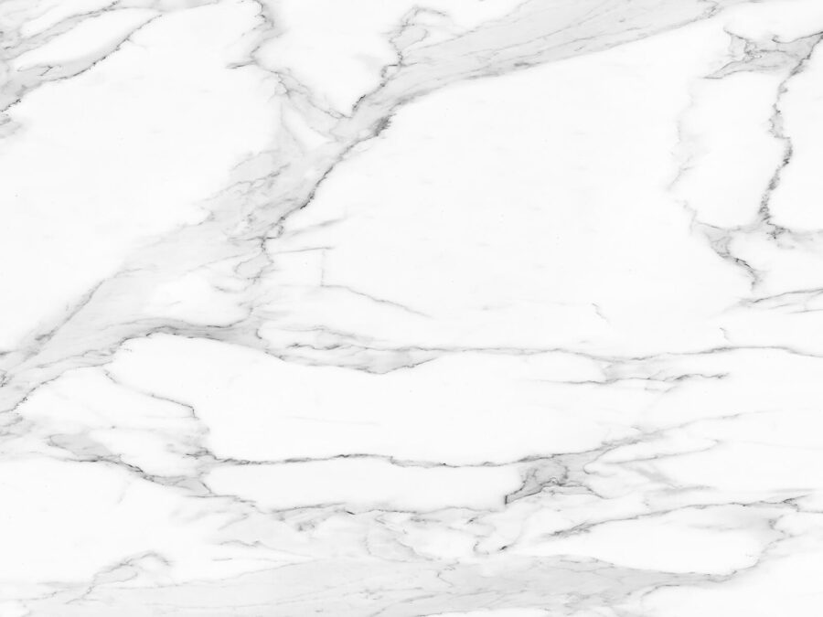 Superficie in marmo bianco con venature nere