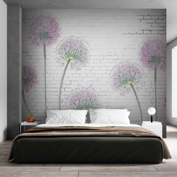 Painting of purple flowers