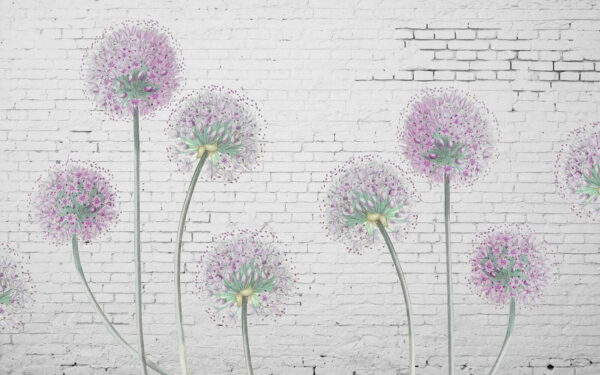 Painting of purple flowers