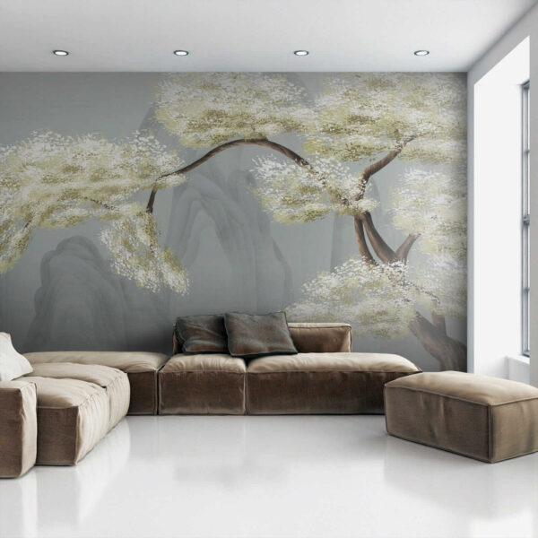 Albero con fiori bianchi Albero con fiori bianchi