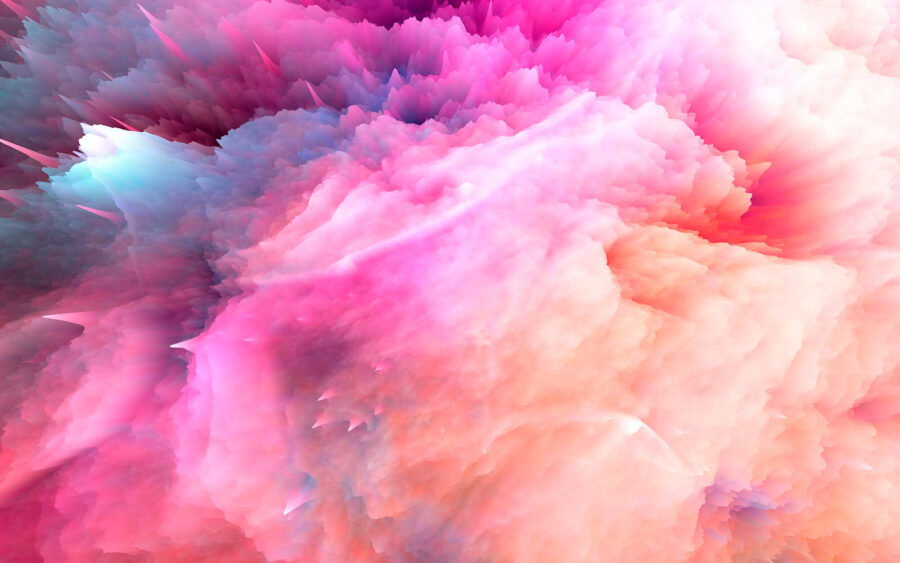 Nuvola di fumo colorata