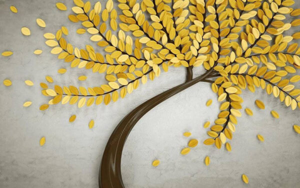 Albero con foglie gialle Albero con foglie gialle