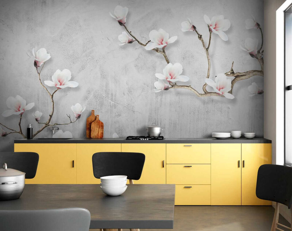 White flowers on a white background