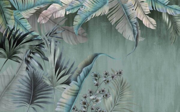 Foglie tropicali dalle tonalità tenui Foglie tropicali dalle tonalità tenui