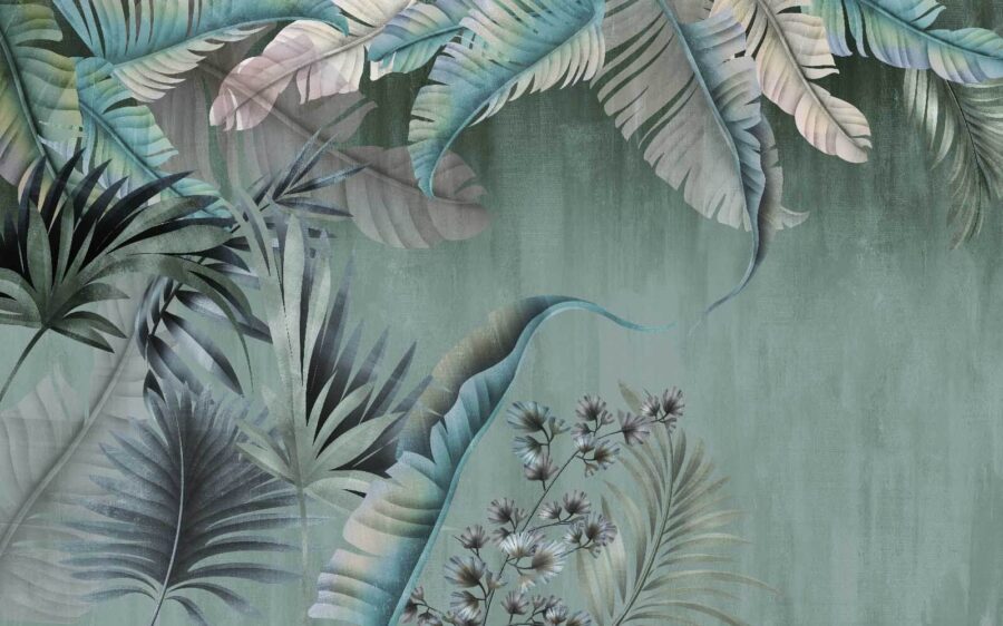 Foglie tropicali dalle tonalità tenui