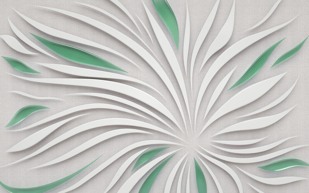 Un design bianco e verde Un design bianco e verde