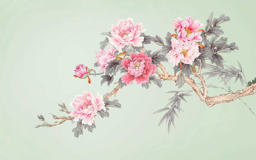 Ramo con fiori rosa