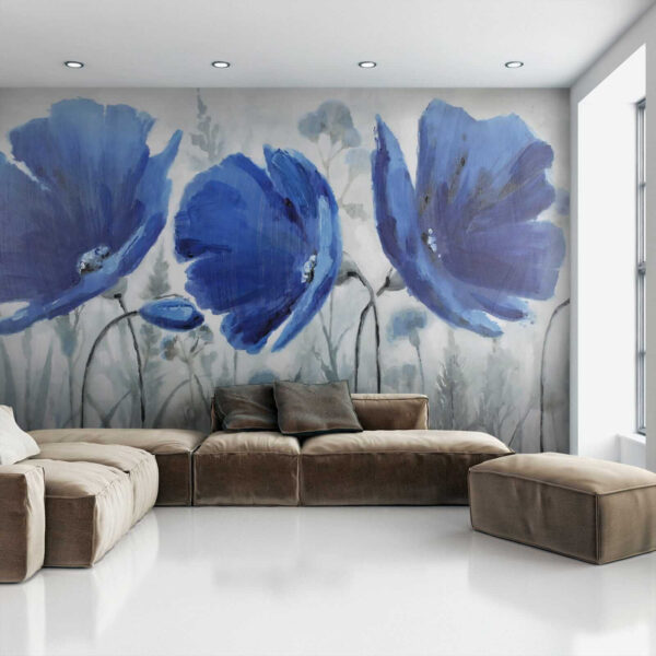 Pittura di fiori blu Pittura di fiori blu