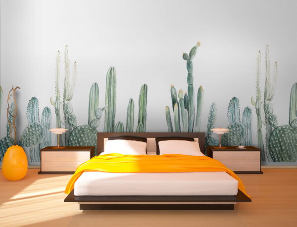 Gruppo di cactus su sfondo bianco Gruppo di cactus su sfondo bianco