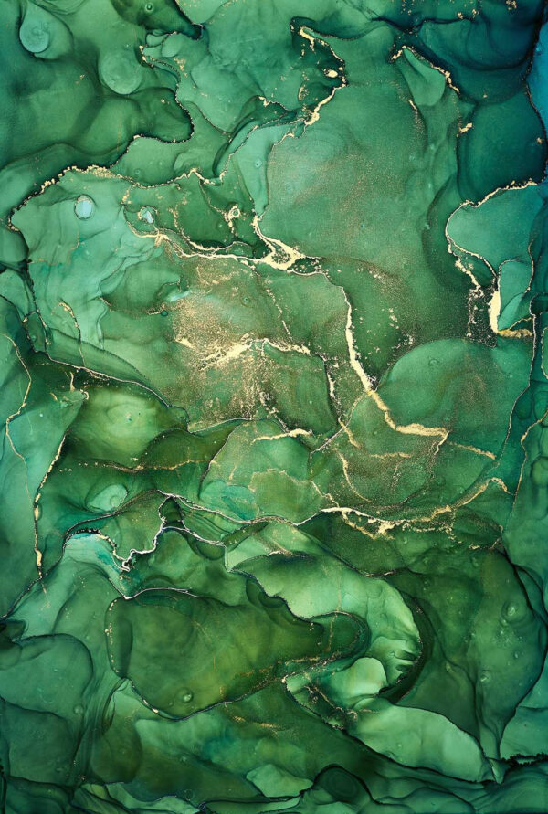 Strati astratti di tonalità verde intenso Strati astratti di tonalità verde intenso