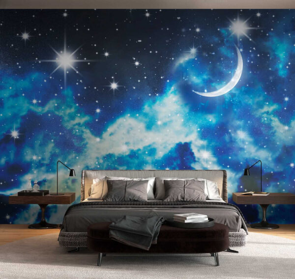 Luna e stelle nel cielo Luna e stelle nel cielo