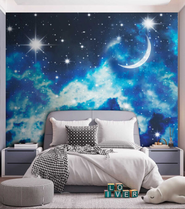 Luna e stelle nel cielo Luna e stelle nel cielo