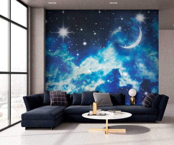 Luna e stelle nel cielo Luna e stelle nel cielo