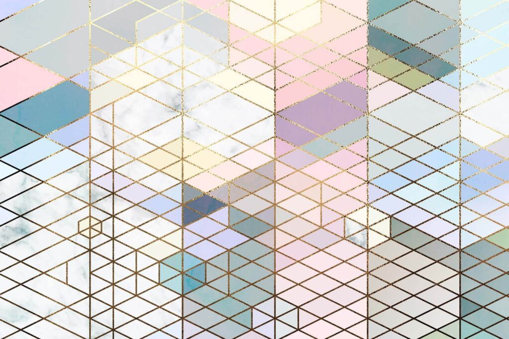 Disegno colorato di triangoli Disegno colorato di triangoli