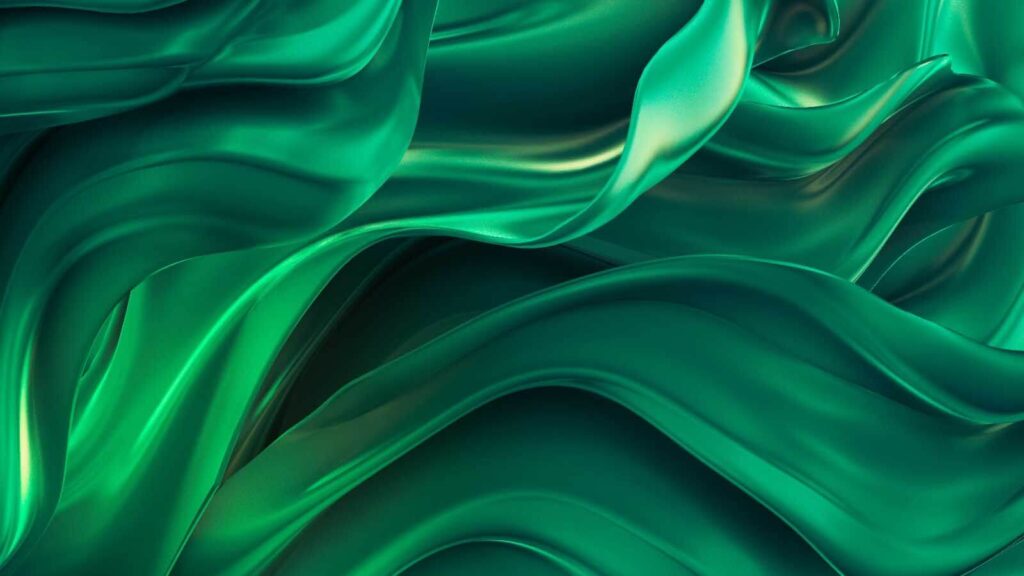 Tessuto verde con pieghe Tessuto verde con pieghe