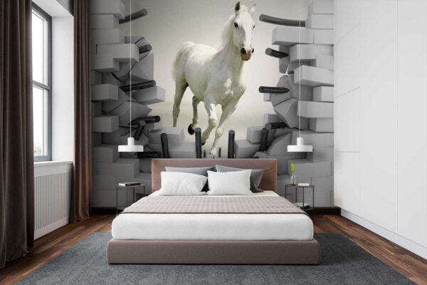 Cavallo che attraversa un muro Cavallo che attraversa un muro