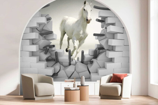 Cavallo che attraversa un muro Cavallo che attraversa un muro