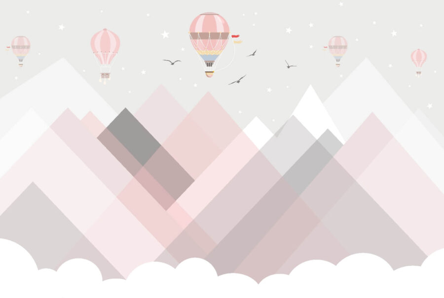 Mongolfiere sulle montagne